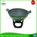Poêle à frire wok chinoise en fonte non recouverte